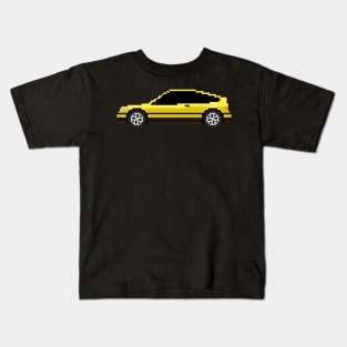 Honda CRX Pixelart Kids T-Shirt